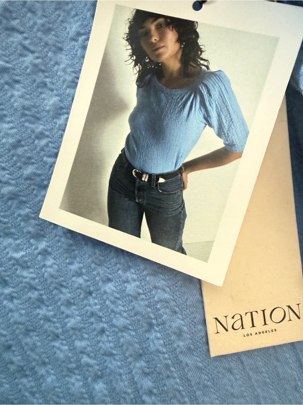 Nation Ltd. - DEANA ENVELOPE SHIRT CORNFLOWER